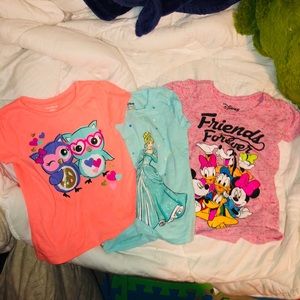 Set of 3 Vibrant 4T T-shirts.